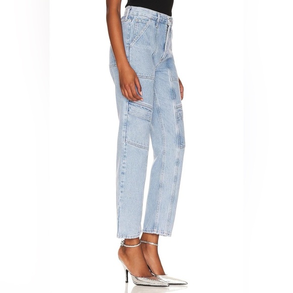 Agolde Cooper Cargo Jeans Light Wash - Picture 7 of 8